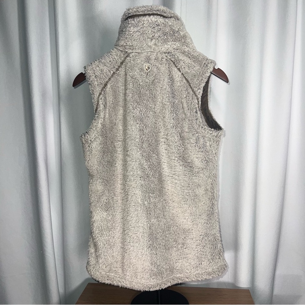 Kuhl Sherpa Fleece Flight Vest Packable Hood Hiking Outdoor Women M - Picture 3 of 8